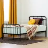 12897 Versa Industrial Black Twin Metal Platform Bed - South Shore