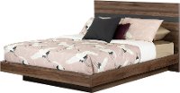12143 Modern Walnut and Charcoal Queen Platform Bed - Olvyn-5