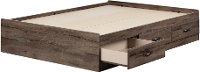 12736 Contemporary Fall Oak Full Storage Platform Bed - Asten-4