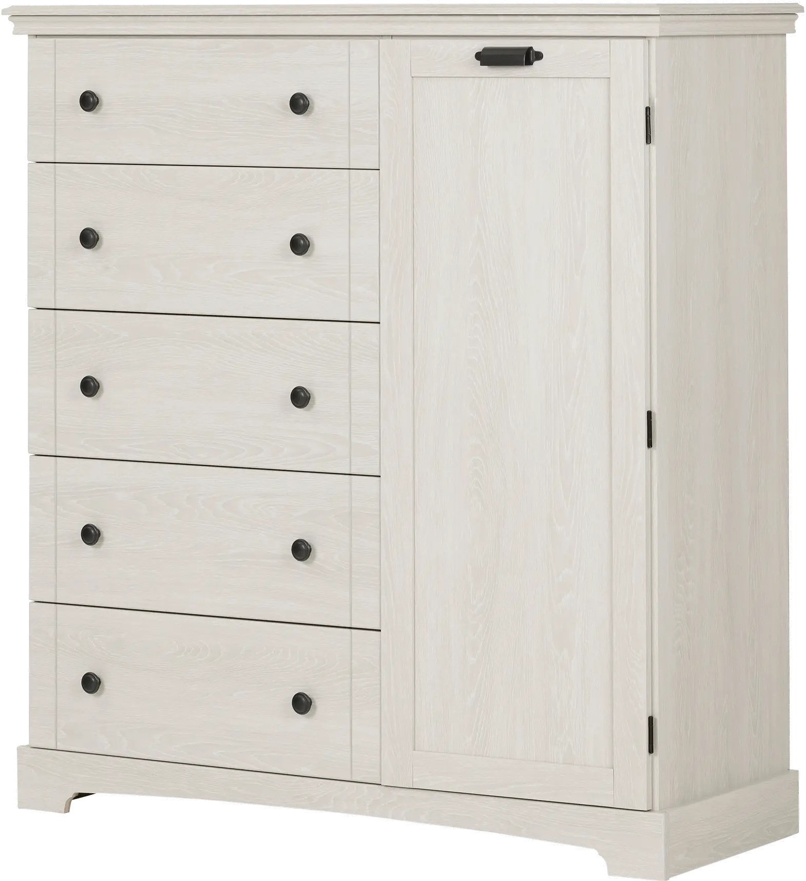 12756 Winter Oak White Door Chest with Drawers - Lilak-5