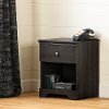 12691 Classic Dark Gray Oak Nightstand - Zach