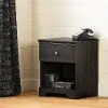 12691 Zach Classic Dark Gray Oak Nightstand - South Shore