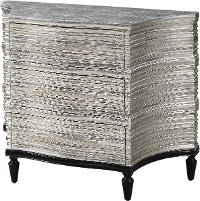 Contemporary Ridgeway Silver 3 Drawer Accent Chest-3