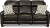 Clearance Madrid Chocolate Brown Leather Power Reclining Sofa