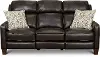 Clearance Madrid Chocolate Brown Leather Power Reclining Sofa