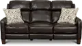 Madrid Chocolate Brown Leather Power Reclining Sofa