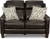 Clearance Madrid Chocolate Brown Leather Power Reclining Loveseat