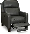 Madrid Smoke Dark Gray Leather Power Recliner