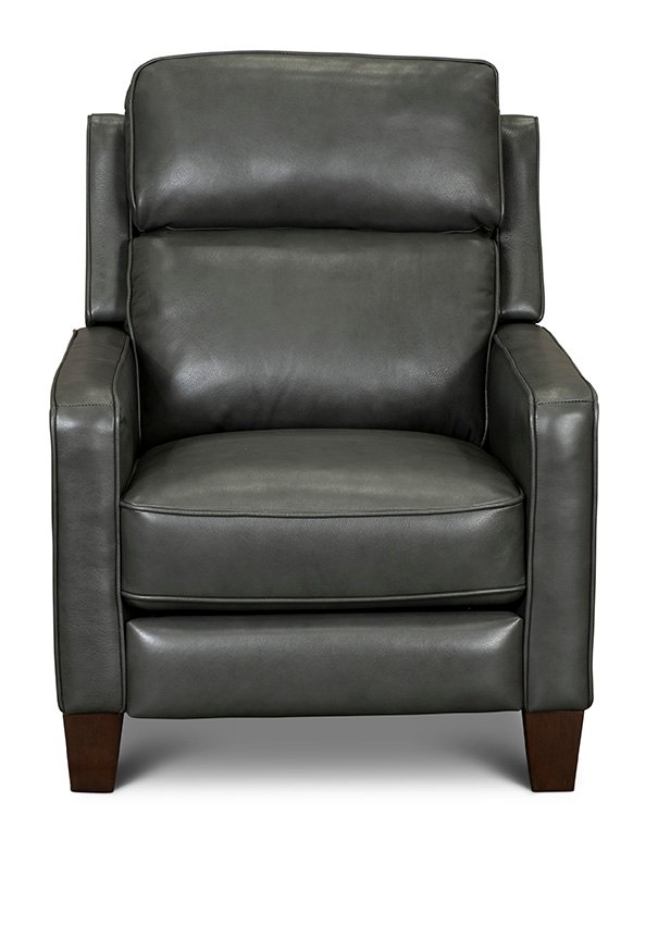 Madrid Smoke Dark Gray Leather Power Recliner-2