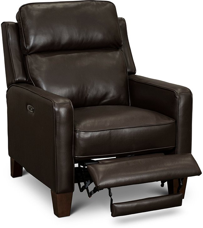 Madrid Chocolate Brown Leather Power Recliner-1