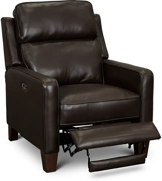Madrid Chocolate Brown Leather Power Recliner-1
