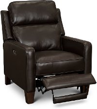 Madrid Chocolate Brown Leather Power Recliner