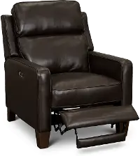 Madrid Chocolate Brown Leather Power Recliner
