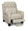 Cyclone Natural Gray and Beige Accent Power Recliner - Madrid