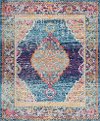 JSM4001 5 x 7 Medium Transitional Medallion Multicolored Area Rug - Jasmine