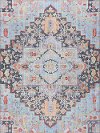 HRP2401-5X8 5 x 7 Medium Bohemian Medallion Blue Area Rug - Harper
