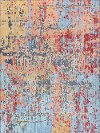 HRP2101-5X8 5 x 7 Medium Abstract Fantasia Multicolor Area Rug - Harper