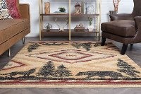 NTR6802-8X11 8 x 10 Large Prescott Lodge Area Rug - Nature-2