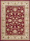 SNS4720-5X8 5 x 7 Medium Oriental Deep Red and Beige Area Rug - Sensation