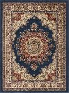 SNS4707-5X8 5 x 7 Medium Oriental Navy Blue and Red Area Rug - Sensation