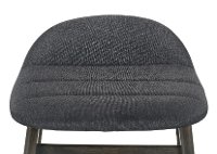 Charcoal Upholstered 24 Inch Counter Height Stool - Samar-3