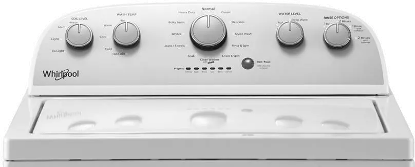 WTW5005KW Whirlpool 4.2 cu. ft. White Top Load Washer with Agitator - White-3