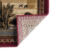 NTR6550-5X8 5 x 7 Medium Black Bear Novelty Lodge Area Rug - Nature-8