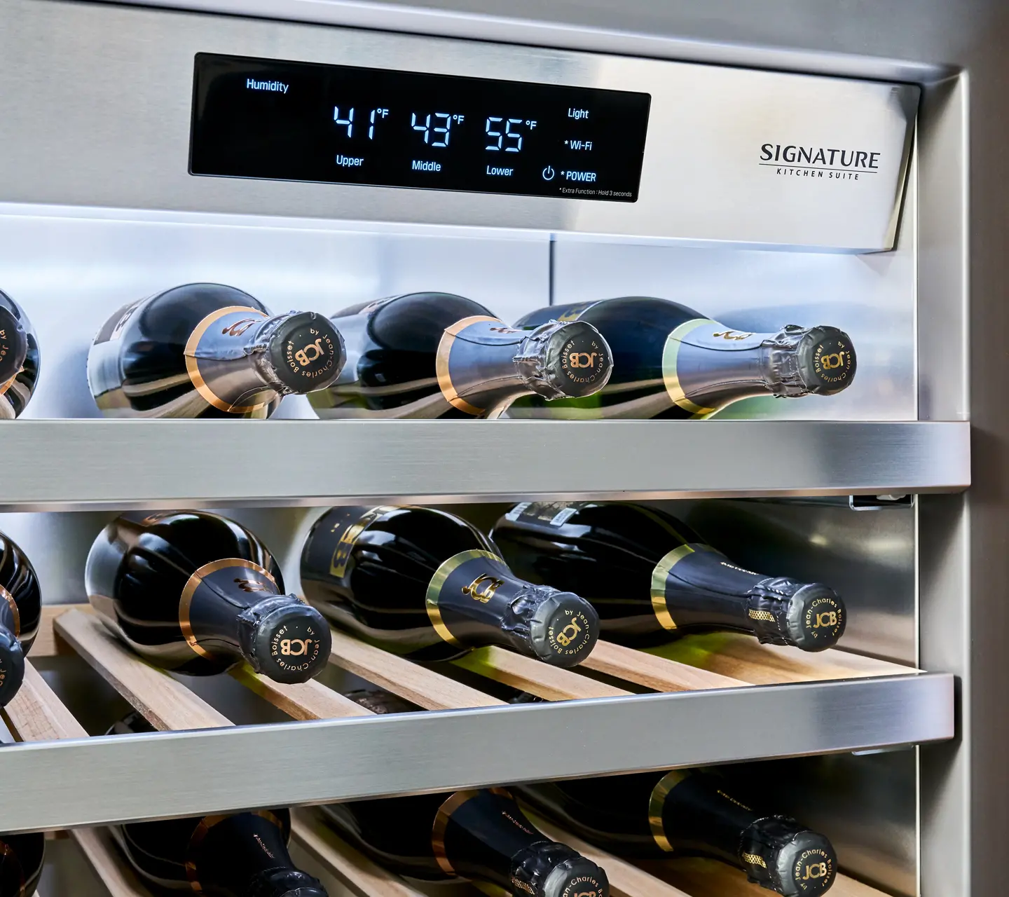 SKSCW241RP Signature Kitchen Suites 24 Inch 113 bottle Wine Cooler - Panel Ready-3
