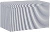 4325STOXFSTNVYOGA Contemporary Navy Oxford Stripe Storage Bench