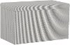 4325STOXFSTRCHR Contemporary Charcoal Oxford Stripe Storage Bench