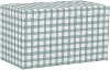 4325STBFFLGNGPWBLUOGA Contemporary Buffalo Powder Blue Gingham Storage Bench