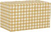4325STBFFLGNGBTCPOGA Contemporary Buffalo Yellow Gingham Storage Bench