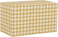 4325STBFFLGNGBTCPOGA Contemporary Buffalo Yellow Gingham Storage Bench