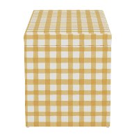 4325STBFFLGNGBTCPOGA Contemporary Buffalo Yellow Gingham Storage Bench-3
