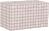 4325STBFFLGNGBBPNKOGA Contemporary Buffalo Baby Pink Gingham Storage Bench