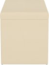 4325STDCKNTR Contemporary Natural Off White Storage Bench