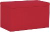 4325STPRMRD Contemporary Premier Red Microsuede Storage Bench
