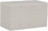 4325STPRMPLT Contemporary Premier Platinum Microsuede Storage Bench