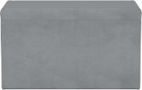 4325STVLVSTLGR Contemporary Steel Gray Velvet Storage Bench-2