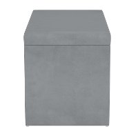 4325STVLVSTLGR Contemporary Steel Gray Velvet Storage Bench-3