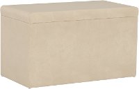 4325STVLVPRL Contemporary Pearl Velvet Storage Bench
