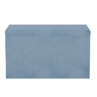 4325STVLVOCN Contemporary Ocean Blue Velvet Storage Bench-6
