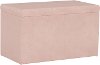 4325STVLVTBLSH Contemporary Blush Pink Velvet Storage Bench