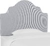 K-840TOXFSTNVYOGA Navy Oxford Striped Arched Twin Upholstered Headboard