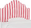 K-840TCBSTRBBLGOGA Pink Canopy Striped Arched Twin Upholstered Headboard