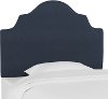 K-840TDCKNV Navy Blue Arched Twin Upholstered Headboard