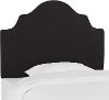 K-840TPRMBLC Black Arched Twin Upholstered Headboard