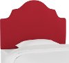 K-840TPRMRD Red Arched Twin Upholstered Headboard