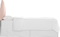 K-840TVLVTBLSH Blush Pink Velvet Arched Twin Upholstered Headboard-3