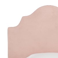 K-840TVLVTBLSH Blush Pink Velvet Arched Twin Upholstered Headboard-4